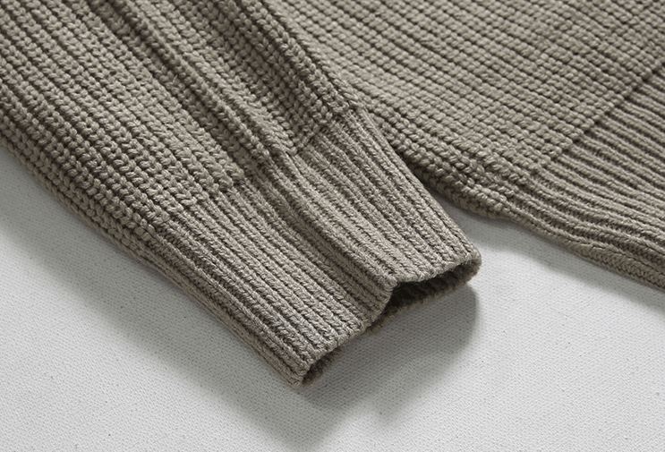 Tobias - Knitted Jumper With Zip Fastening